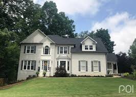 Trim colors for gray houses. Trending Atlanta Exteriors 2018 Patsy Overton Interiors