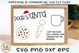 Please note, this is a digital item and no physical item will be sent. Dear Santa Tray Svg 966902 Cut Files Design Bundles