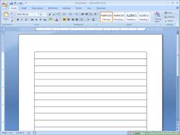 All the printable lined paper templates from this set are easy to edit and download for limitless use. How To Make Lined Paper In Word 2007 4 Steps With Pictures
