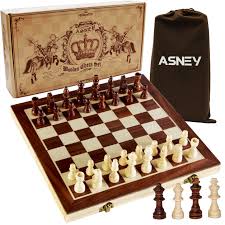 Star wars chess set revised da david 34,908. Amazon Com Asney Upgraded Magnetic Chess Set 15 Tournament Staunton Wooden Chess Board Game Set With Crafted Chesspiece Storage Slots For Kids Adult Includes Extra Kings Queens Carry Bag Toys