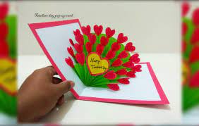 Fold the white card stock in half. Crazy Craft Ideas Teachers Day Pop Up Card Facebook