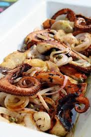Grilled Octopus Salad And Grilled Oregano Shrimp Kali Orexi Sea Food Salad Recipes Octopus Recipes Mediterranean Recipes
