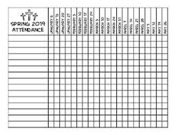 10 Particular Bible School Attendance Chart