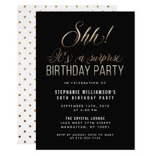 Invitation Surprise 60th Birthday Party Ideas For Mom Black Gold Shh It S A Surprise Birthday Party Invitation Zazzle Com In 2020 Surprise Birthday Invitations Birthday Surprise Party Birthday Party Invitations
