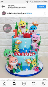 Baby Shark 2nd Birthday Cake For Boy Pin By Heather Ray On Shamiyah Baby Shark 2nd Birthday Shark Theme Birthday Shark Themed Birthday Party Shark Birthday Cakes