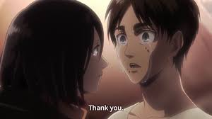 Eren hasn't shown any romantic feelings towards mikasa until now. Attack On Titan Season 2 Episode 12 Eren And Mikasa Scene Youtube