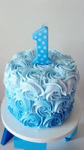 Birthday Cake For Baby Boy 1 Year Price Boys Blue Ombre First Birthday Fake Smash Cake And Wooden Stand Photo Prop And Centerpiece Boys 1st Birthday Cake First Birthday Cakes Boys First Birthday Cake