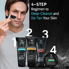 Health & Personal :: Skin Care :: Face Care :: Facial Kit :: Bombay Shaving  Company Activated Charcoal Facial Kit | Charcoal Face Wash 45 gm Charcoal  Face Scrub 45 gm Charcoal