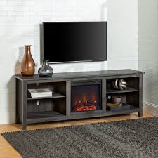 Maybe you would like to learn more about one of these? Woven Paths Open Storage Fireplace Tv Stand For Tvs Up To 80 Charcoal Walmart Com Walmart Com