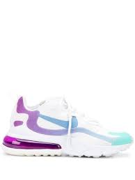 Nike Air Max 270 React Sneakers White In 2020 Purple Nike Shoes Nike Air Max Nike Air