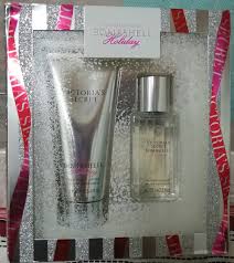 Mist and lotion duos wrapped and ready to gift in signature vs sparkle. Ann Everything Victoria Secret Bombshell Holiday Facebook
