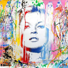 Kate Moss Mixed Media Art By Mr Brainwash Art Graffiti Art Pop Art