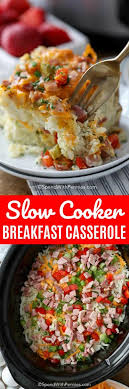 Slow cooker ham is perfect for the holidays and frees up your oven. Crockpot Breakfast Casserole Set Overnight Spend With Pennies