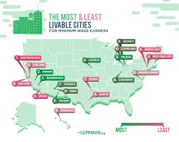 Worst And Best Cities For Minimum Wage Earners Move Org