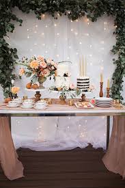 Birthday Cake Table Decoration With Candles 26 Inspiring Chic Wedding Food Dessert Table Display Ideas Elegantweddinginvites Com Blog 18th Birthday Party Birthday Parties 30th Birthday Parties