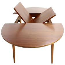 Danish Mid Century Modern Oval Teak Dining Table With One Pop Up Leaf Oval Table Dining Dining Table With Leaf Modern Oval Dining Table