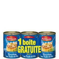 Petit Jean Petitjean Garniture Bouchees Aux Fruits De Mer 2x400g 1gte Pas Cher A Prix Auchan