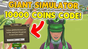 This code list is packed with all new and valid giant simulator codes that all players; 10000 Coins Secret Codes Giant Simulator Codes Roblox Youtube