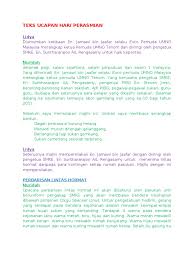 Check spelling or type a new query. Teks Ucapan Hari Perasmian