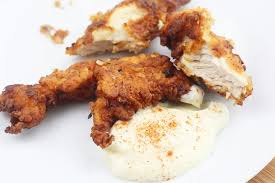 Step 1 soak chicken tenders in buttermilk for 20 to 30 minutes in the refrigerator. Buttermilk Chicken Tenders Strips Of Crispy Fried Chicken Serve With A Dip
