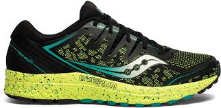 Saucony Guide Iso 2 Tr Shoes Men Black Citron