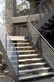 Spiral staircase is the best choice to be applied in limited area. Curved Metal Stair Railing Google Search Staircase Outdoor Patio Stairs Steel Stairs Design