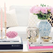 Coffee Table Decor Pink Gold Coffee Table Books Peonies Decor Home Decor Decorating Coffee Tables