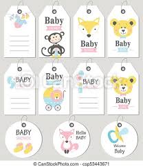 April 26, 2017 by momvstheboys 26 comments we earn commission from purchases made via product links in our posts. Gift Tags And Cards Baby Shower Baby Arrival Set Vector Illustration Canstock