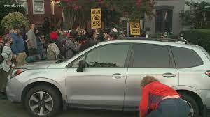 Lindsey graham, who she called. Demonstrators Outside Of Sen Lindsey Graham S Home Wusa9 Com