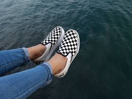 Black And Grey Checkered Slip On Vans California Winter Vans Checkerboard Classic Slip On Vans Slip Ons Outfit Vans Classic Slip On Vans Checkerboard Slip On