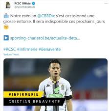 Nous avons également le plaisir de vous annoncer que l'efootball pes 2021 season update comptera sur la licence intégrale des 55 équipes pouvant participer à l'euro, ce qui en fait la plateforme idéale pour expérimenter cet événement phare. Entre Algodones Cristian Benavente Sufrio Durisima Lesion En Sporting Charleroi