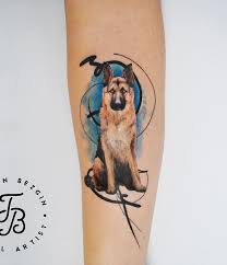 These powerful dogs are popular for their protective and loyal nature. 40 Cute Dog Tattoo Ideas Cuded Dog Tattoos German Shepherd Tattoo Dog Tattoo