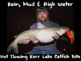 Crater lake was formed when a volcanic eruption blew a hole at the top of the mountain. Rain Mud High Water Not Slowing Kerr Lake Catfish Bite Pautzke Bait Co