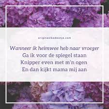 Lieve mama, goeiemorgen fijn he, het is weer moederdag en ik zal er wel voor zorgen dat het leuk wordt deze dag Moederdag Gedichten