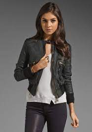 Doma Leather Bomber Jacket In Black At Revolveclothing Fashion Leather Bomber Jacket Style
