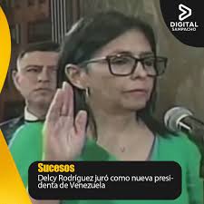 Delcy Rodríguez juró este lunes como nueva presidenta de Venezuela tras el  arresto de Nicolás Maduro por parte de la administración de Donald Trump.  «Vengo con dolor (a jurar) por el secuestro