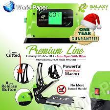 Galaxy Auto Clam Slider Heat Press Machine Gs 103 Heat Press Machine Press Machine Heat Press