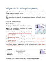 Get, create, make and sign mouse genetics two traits answer key. Bioscn3230 C 5 1 Docx Assignment C 5 1 Mouse Genetics 2 Traits Read The Explorelearning Enrollment Handout In The Introduction Materials Folder To Course Hero
