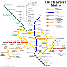 The metro network began operation on the 16th of november 1979, along 4 lines and. Bucharest Metro Map