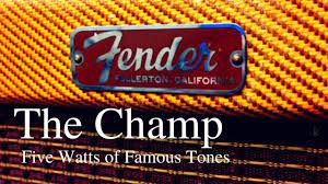 The Fender Champ Five Watts Of Famous Tones Or The Need For Tweed Youtube In 2020 Derek And The Dominos Famous Champs
