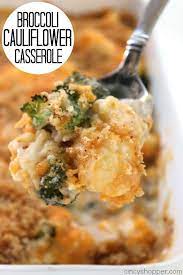 Broccoli Cauliflower Casserole Recipe Recipes Vegetable Side Dishes Vegetable Recipes