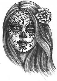 Day Of The Dead Girl By Dragonwings13 On Deviantart Day Of The Dead Drawing Sugar Skull Drawing Day Of The Dead Girl