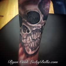 Award Winning Skull Tattoo By Ryan Cook Of Lucky Bella Tattoos In Maumelle North Little Rock Ar Arkansas Www Luckybella Com T Skull Tattoo Tattoos Tatoos