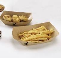 CCF 0.5LB Kraft Paper Food Tray - 1000 pieces/case