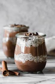 Cacao Horchata Vegan Chia Pudding Recipe Le Petit Eats