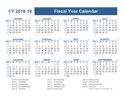 2018 2019 Fiscal Planner Us Free Printable Templates