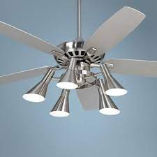 52 Casa Vieja Journey Nickel Light Kit Ceiling Fan 11h37 Lamps Plus Ceiling Fan Fan Light Ceiling Fan Light Kit