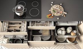 If you don't have a drawer to spare, try a narrow pullout near the stove or add wood or metal dividers to the cabinet above your refrigerator. Kitchen Cabinet Drawers Organization Ideas Design Cafe