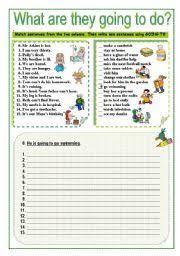 English Exercises Going To Future English Grammar Exercises Grammar Worksheets Grammar Exercises