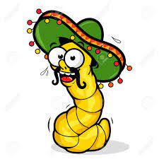 Cartoon Tequila Worm Wearing A Sombrero Royalty Free Cliparts Vectors And Stock Illustration Image 46750474 Cartoon Design Cartoon Illustration